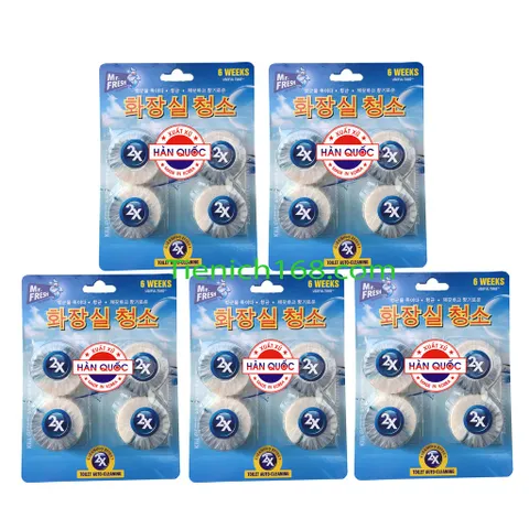 Vỉ 4 viên tẩy siêu sạch X2 Mr Fresh thế hệ 3