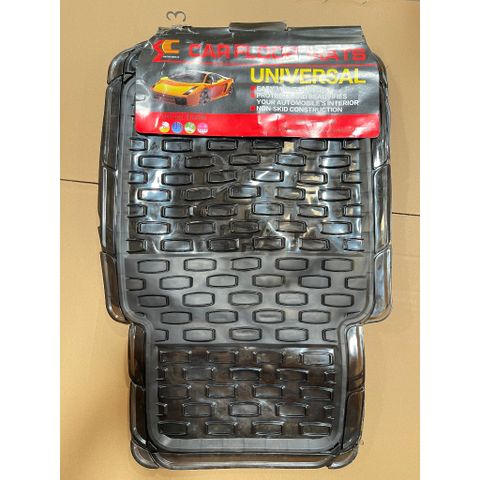 Thảm Lót Sàn Xe Hơi PVC Trong Suốt - Dành Cho Xe 4-5 Chỗ, Phong Cách Thời Trang, Dễ Vệ Sinh, Họa Tiết Kẻ Sọc