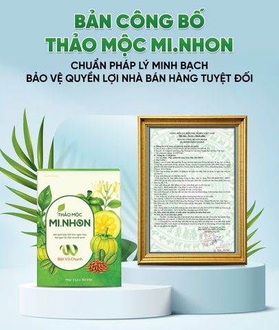 Viên Giảm Cân Slim Minhon - Giảm Mỡ Bụng Nhanh, Hỗ Trợ Đẹp Da, Hỗ Trợ Tiêu Hóa (Hộp 30 Viên)