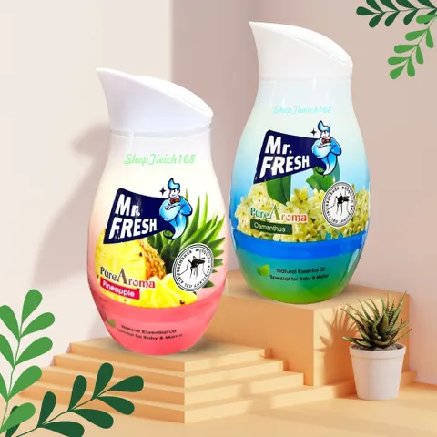 Sáp Thơm Phòng Mr.Fresh 200gr Hương Dứa - Khử Mùi, Đuổi Muỗi, An Toàn Từ Thiên Nhiên, Trang Trí Nội Thất