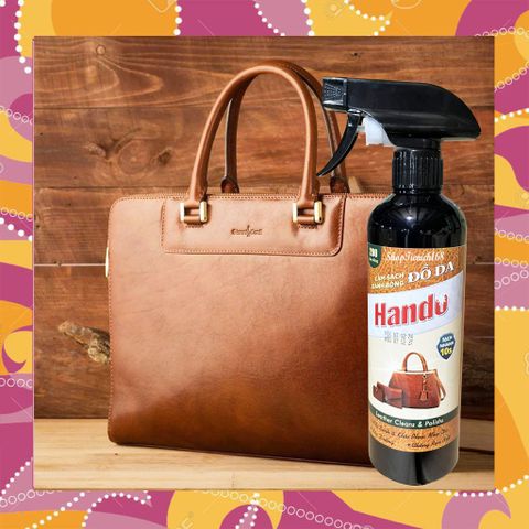 Chai Bảo Dưỡng Đánh Bóng Da Hando 500ml - Khôi Phục Màu Sắc, Bảo Vệ Chống Nước & Nấm Mốc, Phù Hợp Với Giày, Túi Xách, Áo Khoác