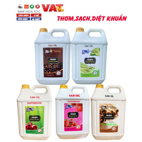 Nước Rửa Tay Khử Mùi Mr.Fresh 10L Hương Chanh Sả - Kháng Khuẩn, Làm Sạch Mềm Mại, Phù Hợp Nhà Hàng, Khách Sạn, Bệnh Viện