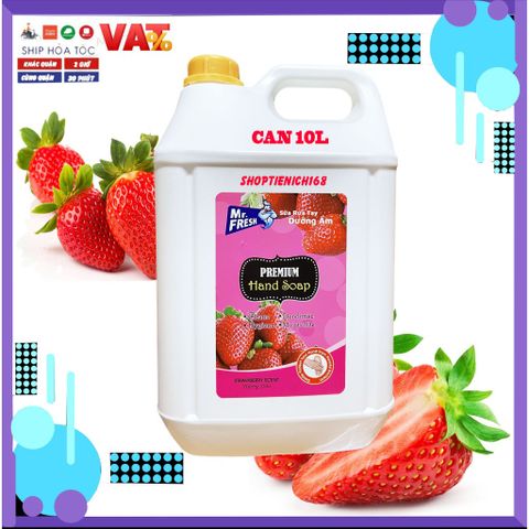 Nước Rửa Tay Khử Mùi Mr.Fresh 10L Hương Chanh Sả - Kháng Khuẩn, Làm Sạch Mềm Mại, Phù Hợp Nhà Hàng, Khách Sạn, Bệnh Viện
