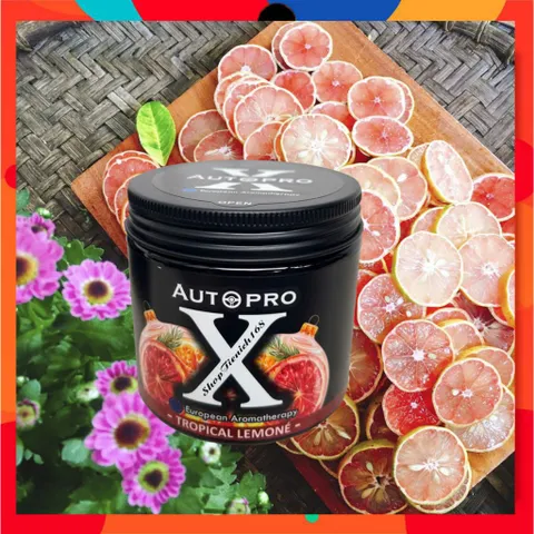 Sáp Thơm Phòng Cao Cấp Autopro X Hương Chanh - Khử Mùi Hiệu Quả cho Nhà, Ô Tô và Nhà Vệ Sinh - Hương Tự Nhiên Thanh Khiết