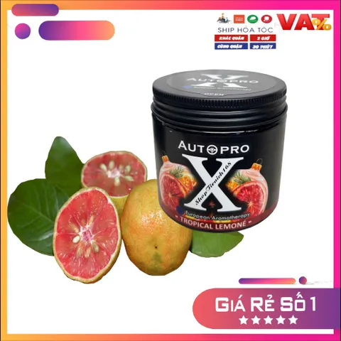 Sáp Thơm Phòng Cao Cấp Autopro X Hương Chanh - Khử Mùi Hiệu Quả cho Nhà, Ô Tô và Nhà Vệ Sinh - Hương Tự Nhiên Thanh Khiết