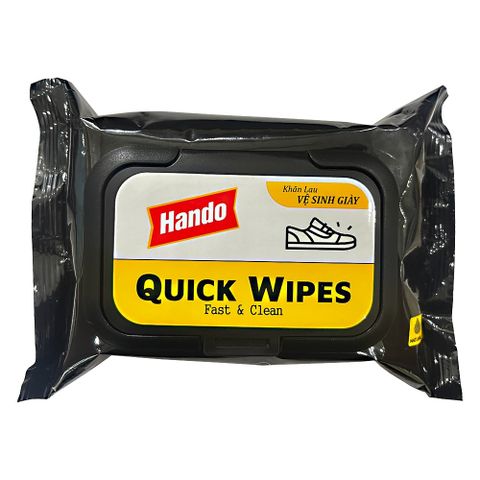 Khăn Lau Vệ Sinh Giày Nhanh Quick Wipes HANDO 30 Tờ - Dễ Dàng Làm Sạch Đồ Da, Giày Thể Thao, Túi Xách, Tiện Dụng Khi Du Lịch