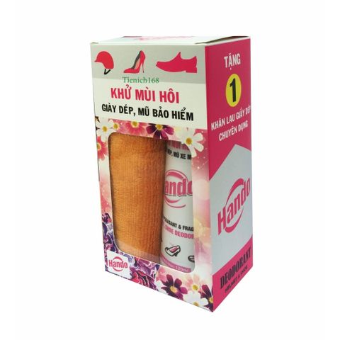 Chai Xịt Khử Mùi Giầy Dép và Mũ Bảo Hiểm Hando - Giải Pháp Vệ Sinh Thoáng Mát, Ngăn Ngừa Vi Khuẩn 120ml