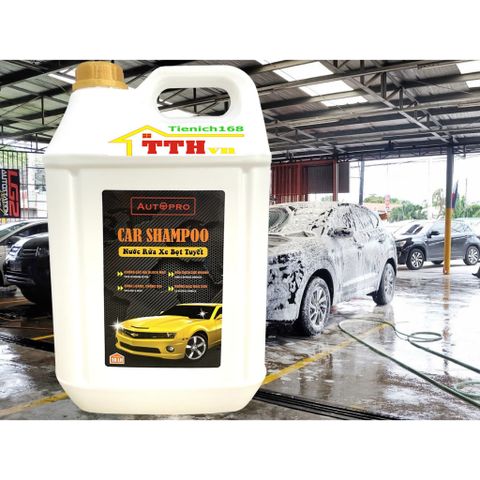 Nước Rửa Xe Bọt Tuyết Car Shampoo Autopro 20L - Chuyên Dụng Cho Ô Tô, Xe Máy, Bảo Vệ Sơn, Tạo Độ Bóng Và Chống Bám Bụi