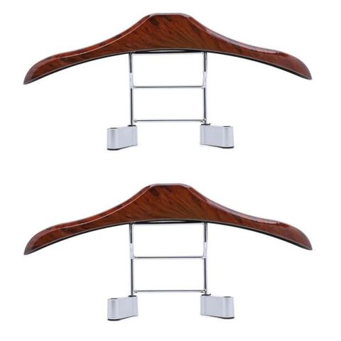 Bộ 2 Móc Treo Áo R Noble TI373 Nâu - Thiết Kế Sang Trọng Cho Xe Ô Tô, Giúp Treo Quần Áo Gọn Gàng, Tiện Lợi