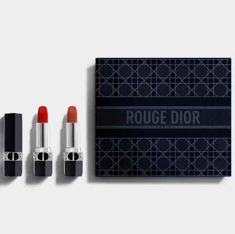 [ nobox ] Set Son Dior Rouge Dior Duo Collection Set Màu 999 & 840