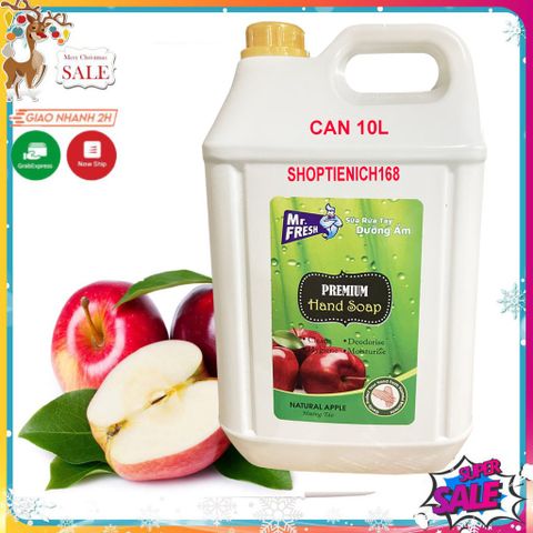 Nước Rửa Tay Khử Mùi Mr.Fresh 20L Hương Táo - Kháng Khuẩn, Làm Sạch Tay Mềm Mại, Giao 2 Can 10L