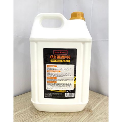 Nước Rửa Xe Bọt Tuyết Car Shampoo Autopro 5L - Tẩy Sạch Bóng Loáng, Bảo Vệ Màu Sơn Ô Tô, Chống Bám Bụi