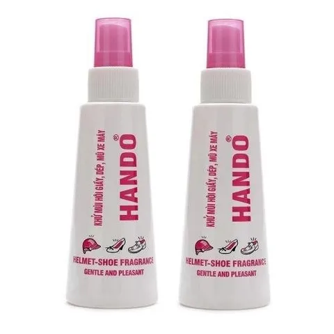 Chai Xịt Khử Mùi Giày Dép Mũ Bảo Hiểm Hando 120ml - Diệt Khuẩn, Tạo Hương Thơm, An Toàn Cho Người Sử Dụng