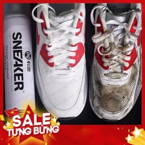 Chai Xịt Bọt Vệ Sinh Giày Sneaker 300ML - Dung Dịch Tẩy Rửa Nhanh Chóng, An Toàn, Không Cần Rửa Lại, Thích Hợp Với Nhiều Chất Liệu