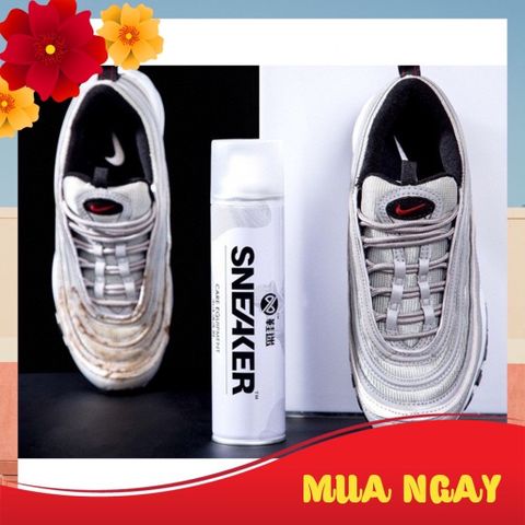 Chai Xịt Bọt Vệ Sinh Giày Sneaker 300ML - Dung Dịch Tẩy Rửa Nhanh Chóng, An Toàn, Không Cần Rửa Lại, Thích Hợp Với Nhiều Chất Liệu