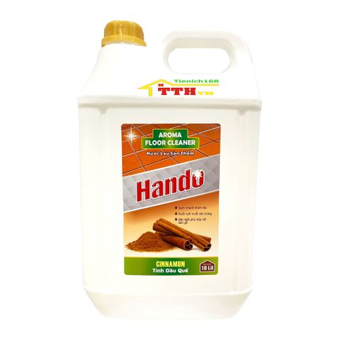 Nước Thơm Lau Sàn Hando 10L Hương Nhài - Diệt Khuẩn, Làm Sạch An Toàn Cho Nhà Hàng, Khách Sạn Và Vệ Sinh Công Nghiệp