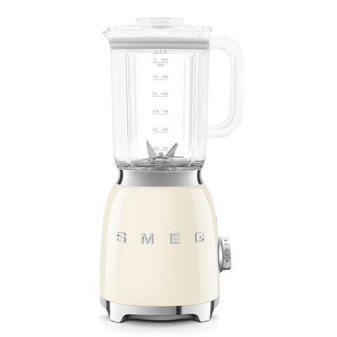 Máy Xay Sinh Tố Smeg BLF03CREU 800W - Màu Kem Độc Đáo, Chất Liệu BPA-FREE, Nhiều Chế Độ Xay, Dung Tích 1,5L