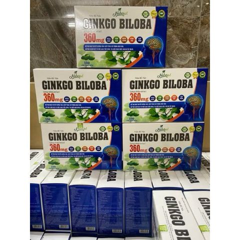 Viên Bổ Não NATO Ginkgo Biloba EXTRA 120mg - Tăng Cường Tuần Hoàn Não, Giúp Giảm Chóng Mặt, Hoa Mắt, Cải Thiện Trí Nhớ (Hộp 100v)
