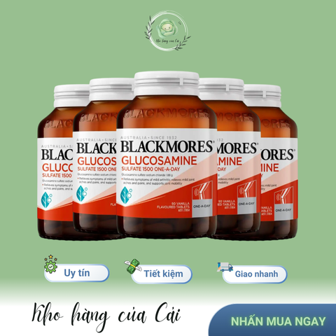 Viên uống Blackmores Glucosamine 1500mg One-A-Day 90 viên - Hỗ trợ xương khớp, giảm nhức mỏi, sản phẩm chất lượng từ Úc