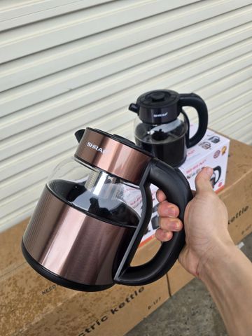 Ấm Siêu Tốc Shrap B-128 2L Kèm Túi Lọc Trà, Đun Nước Nhanh, Thiết Kế Hiện Đại, Tiện Dụng Cho Gia Đình, Chất Liệu An Toàn