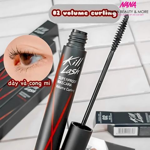 Mascara Chống Nước CLIO Kill Lash Superproof 7g - Chuốt Mi Dài Dày, Không Lem, Phù Hợp Với Bất Kỳ Sự Kiện