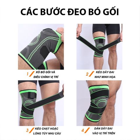 Băng Quấn Gối Aolikes A-7720 - Đai Bảo Vệ Đầu Gối Thể Thao, Tập Gym, Cầu Lông, Giúp Giảm Chấn Thương, Độ Co Giãn Cao, Thoáng Khí