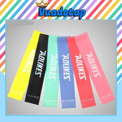 Dây Cao Su Kháng Lực Mini Band Aolikes A3601 - Tập Chân, Mông, Đùi, Tay, Giảm Cân, Tăng Cường Cơ Bắp - Sản Phẩm Thể Thao Tiện Lợi