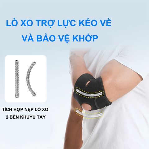 Đai Cuốn Bảo Vệ Khuỷu Tay Aolikes - Phụ Kiện Thể Thao Chống Chấn Thương Đối Với Gym, Tennis, và Các Môn Thể Thao Khác