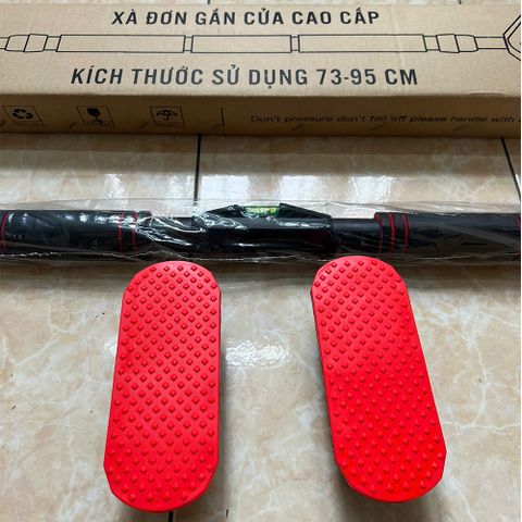 Xà Đơn Treo Tường Gắn Cửa Cao Cấp Chính Hãng - Chốt Chống Xoay & Thước Cân Bằng, Tải Trọng Tối Đa 200KG