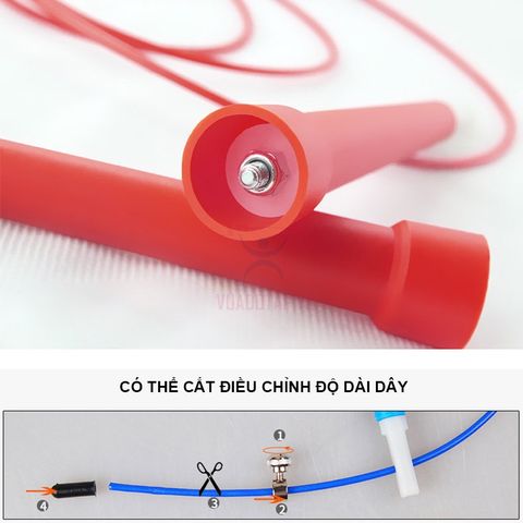Dây Nhảy Lõi Thép Thể Dục Aolikes A3201 - Giảm Cân, Tập Gym, Boxing, Nhảy Dây Chống Nước, Cao Cấp, 150g, Nhiều Màu Sắc