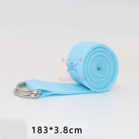 Dây Tập Yoga Cotton Bền, Đẹp 1m8 x3,8cm - Hỗ Trợ Tập Tư Thế Yoga Cơ Bản Đến Nâng Cao, Nhiều Màu Sắc ấn Tượng