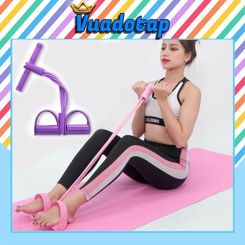 Dây Kéo Kháng Lực Tập Bụng 6 Ống - Dụng Cụ Tập Thể Dục Tại Nhà - Hỗ Trợ Phục Hồi Chức Năng và Giảm Đau Cổ, Cột Sống