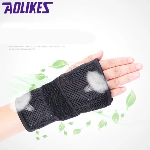 Đai Nẹp Cố Định Khớp Cổ Tay AOLIKES A1672 - Hỗ Trợ Người Bị Chấn Thương Bong Gân, Thiết Kế Thoáng Khí, Tập Luyện An Toàn