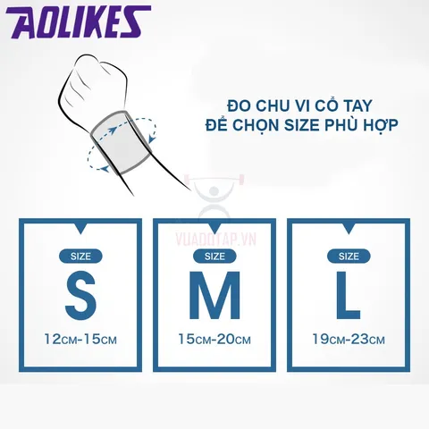 Đai Nẹp Cố Định Khớp Cổ Tay AOLIKES A1672 - Hỗ Trợ Người Bị Chấn Thương Bong Gân, Thiết Kế Thoáng Khí, Tập Luyện An Toàn