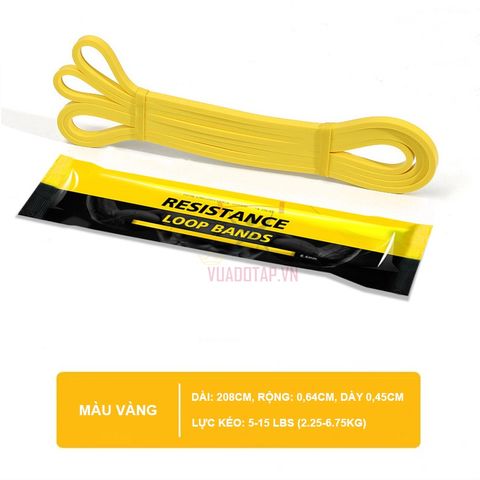 Dây Kháng Lực Powerband Aolikes 2,08m - Hỗ Trợ Tập Gym, Yoga Toàn Thân, Phát Triển Cơ Bắp, Đánh Bay Mỡ Thừa