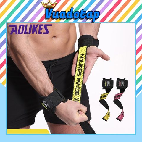 Dây Kéo Lưng Cao Cấp Silicon Chống Trượt AOLIKES A7633 - Dây Tập Gym Hỗ Trợ Tập Thể Hình, Phụ Kiện Thể Thao Chất Lượng