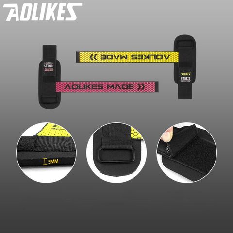 Dây Kéo Lưng Cao Cấp Silicon Chống Trượt AOLIKES A7633 - Dây Tập Gym Hỗ Trợ Tập Thể Hình, Phụ Kiện Thể Thao Chất Lượng