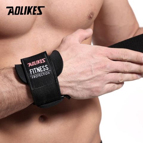 Dây Kéo Lưng Cao Cấp Silicon Chống Trượt AOLIKES A7633 - Dây Tập Gym Hỗ Trợ Tập Thể Hình, Phụ Kiện Thể Thao Chất Lượng