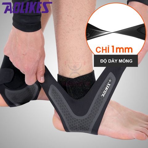 Đai Bảo Vệ Cổ Chân Aolikes A7130 - Băng Cuốn Giúp Hỗ Trợ Mắt Cá, Cổ Chân, Thể Thao An Toàn, Chính Hãng Cao Cấp