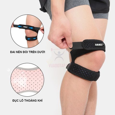Đai Bảo Vệ Gối Aolikes A7928 - Phụ Kiện Thể Thao Đeo Đầu Gối Giảm Chấn Thương, Phù Hợp Chạy Bộ, Đạp Xe, Yoga, Thể Dục, Tập Gym