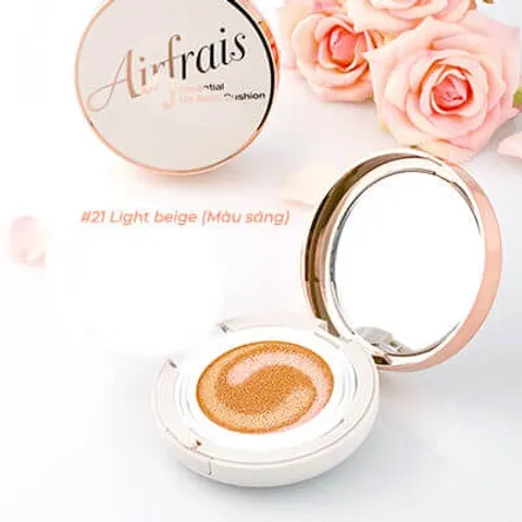 Phấn Nước Che Khuyết Điểm Essential UV Cushion Airfrais SPF 50+/PA+++ - Dưỡng Ẩm, Trắng Sáng, Cải Thiện Nếp Nhăn - Made in Korea