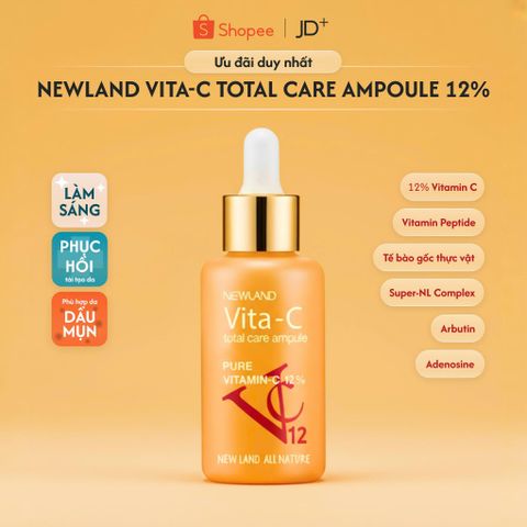 Combo Phục Hồi Làm Sáng Da - Serum B5 JDclinique & Tinh Chất Vitamin C 12% Newland - Dưỡng Ẩm, Chống Lão Hóa, Phục Hồi Da Nhạy Cảm