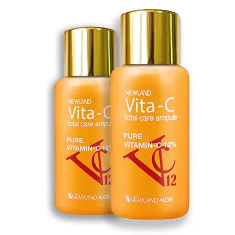 Tinh Chất Dưỡng Sáng và Chống Lão Hóa NEWLAND Vita-C Total Care Ampoule 30ml - Dành cho Mọi Loại Da, Chứa 12% Vitamin C