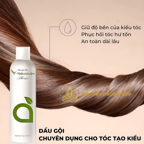 Dầu Gội Thiên Nhiên Vnaturecare 300ml - Giảm Rụng Tóc, Dưỡng Tóc Nhuộm, Thơm Lâu, Không Sulfat, Paraben, Silicon