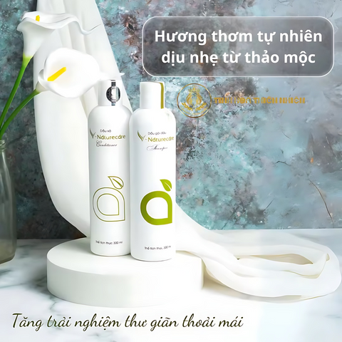 Dầu Gội Thiên Nhiên Vnaturecare 300ml - Giảm Rụng Tóc, Dưỡng Tóc Nhuộm, Thơm Lâu, Không Sulfat, Paraben, Silicon