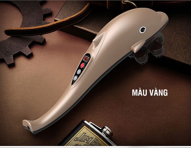 Máy massage cầm tay cá heo Nikio NK-178 - 7 đầu, không dây, pin sạc 1800mAh - Giải pháp giảm đau cơ, thư giãn toàn thân