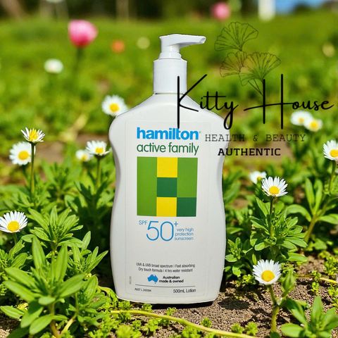 Kem Chống Nắng Hamilton Active Family Lotion SPF 50+ - Bảo Vệ UV Cao, Chống Nước, Dành Cho Người Lớn và Trẻ Em 250ml/500ml