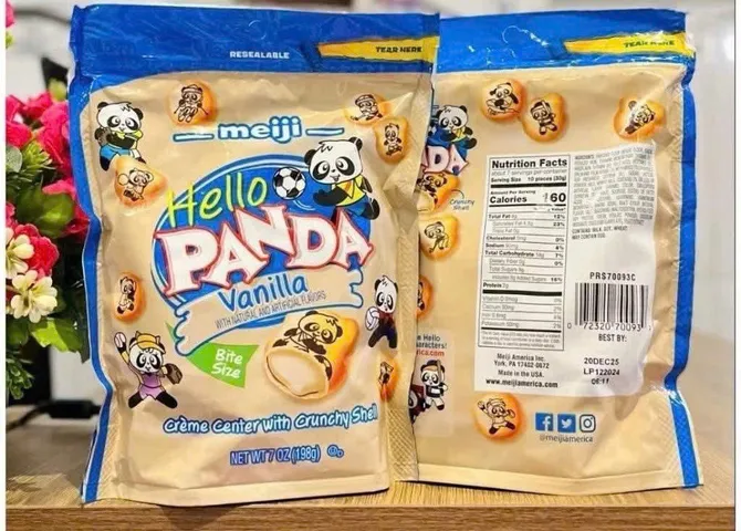 Bánh Hello Panda vị Vanilla 198g Mỹ - Snack Ngọt Ngào, Thích Hợp Cho Mọi Lứa Tuổi, Món Tráng Miệng Hoàn Hảo