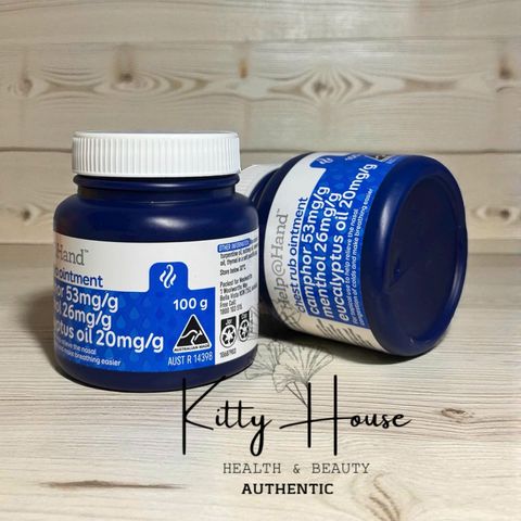 Dầu Cù Lào Help Hand Chest Rub Ointment 100g - Giảm Nghẹt Mũi, Làm Ấm Ngực & Tay, Hỗ Trợ Thở Dễ Dàng