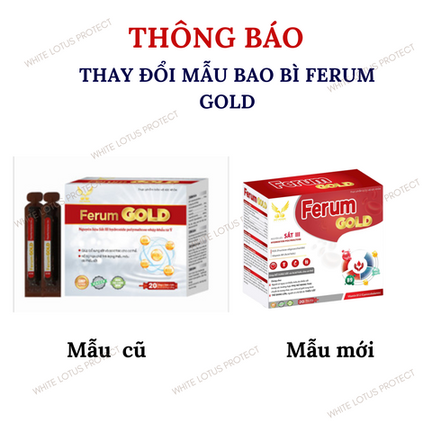 Siro Bổ Sung Sắt Không Tanh Ferum Gold  Hộp 20 ống